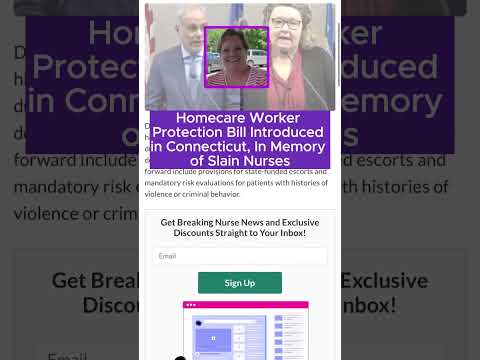 Homecare Worker Protection Bill Introduced in CT, In Memory of Slain Nurses #shorts #news #nursing