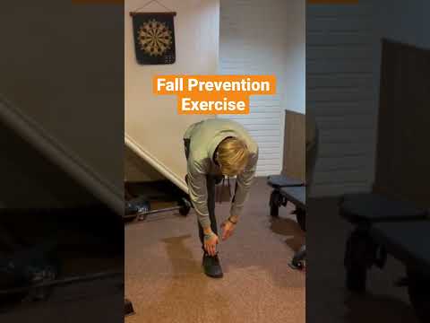 TOUGH Falls Prevention Exercise for Elderly and Seniors😰#shorts