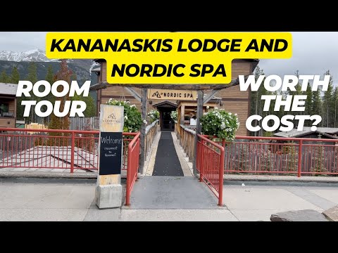 We stayed at the Kananaskis Mountain Lodge and Nordic Spa!
